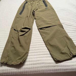 Nike Khaki Cargo Pants with Zippered Pockets